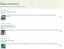 Tablet Screenshot of blogusscientificus.blogspot.com