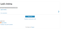 Tablet Screenshot of ledsintima.blogspot.com