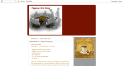 Desktop Screenshot of cappuccinoblog.blogspot.com
