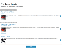Tablet Screenshot of bookharpie.blogspot.com
