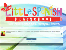 Tablet Screenshot of littlespanishplayschoolllc.blogspot.com