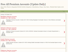 Tablet Screenshot of freeallpremiumaccountsupdatedaily.blogspot.com