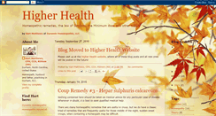 Desktop Screenshot of higher-health.blogspot.com