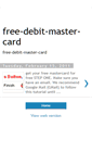 Mobile Screenshot of free-mastercard-cart.blogspot.com