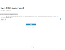 Tablet Screenshot of free-mastercard-cart.blogspot.com