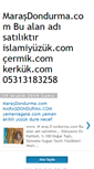 Mobile Screenshot of marasdondurma-yemenakiki-islamiyuzuk.blogspot.com