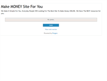 Tablet Screenshot of makemoneysiteforyou.blogspot.com