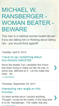 Mobile Screenshot of beware-michaelwransbergerwomanbeater.blogspot.com