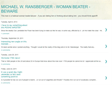 Tablet Screenshot of beware-michaelwransbergerwomanbeater.blogspot.com