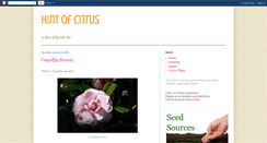 Desktop Screenshot of hintofcitrus.blogspot.com