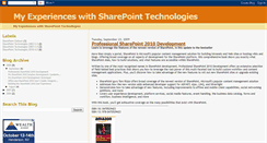 Desktop Screenshot of mssharepoint.blogspot.com