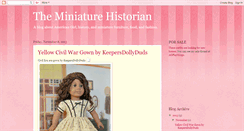 Desktop Screenshot of miniaturehistorian.blogspot.com