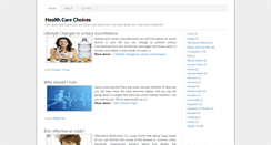 Desktop Screenshot of healthcarechoiceguide.blogspot.com