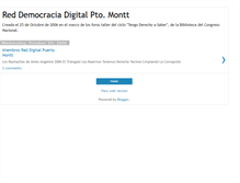 Tablet Screenshot of democraciadigitalptomontt.blogspot.com