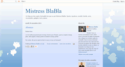 Desktop Screenshot of mistressblabla.blogspot.com