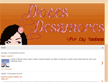 Tablet Screenshot of docesdesamores.blogspot.com