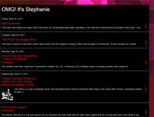 Tablet Screenshot of omgitisstephanie.blogspot.com