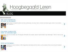 Tablet Screenshot of hoogbegaafdleren.blogspot.com