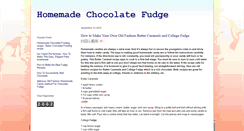 Desktop Screenshot of homemade-chocolate-fudge.blogspot.com