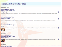 Tablet Screenshot of homemade-chocolate-fudge.blogspot.com