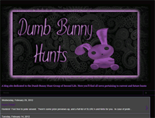 Tablet Screenshot of dumbbunnyhunts.blogspot.com