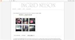 Desktop Screenshot of ingridnelson.blogspot.com