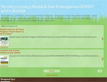 Tablet Screenshot of gensetbatam.blogspot.com