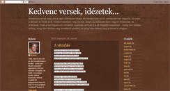 Desktop Screenshot of kedvencversek.blogspot.com