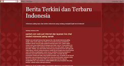 Desktop Screenshot of beritaterkiniindonesia.blogspot.com