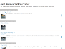 Tablet Screenshot of mattduckworthunderwater.blogspot.com