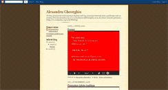 Desktop Screenshot of alexandrugheorghiu.blogspot.com