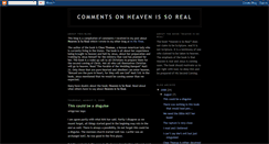 Desktop Screenshot of heavenissorealcomments.blogspot.com