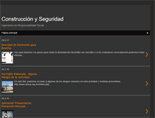 Tablet Screenshot of construccionyseguridad.blogspot.com