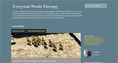 Desktop Screenshot of everyoneneedstherapy.blogspot.com