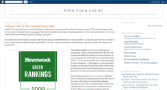 Desktop Screenshot of findyourcause.blogspot.com