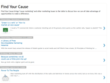 Tablet Screenshot of findyourcause.blogspot.com