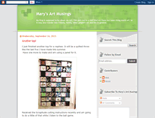 Tablet Screenshot of marysartmusings.blogspot.com