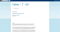 Desktop Screenshot of haber-7-24.blogspot.com