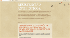 Desktop Screenshot of antibioticosyresistencias.blogspot.com