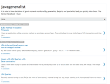 Tablet Screenshot of javageneralist.blogspot.com