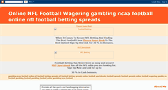 Desktop Screenshot of onlinenflfootballwagering-kof.blogspot.com