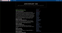 Desktop Screenshot of anniversarysms.blogspot.com