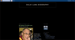 Desktop Screenshot of dalailama-biography.blogspot.com