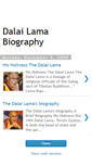 Mobile Screenshot of dalailama-biography.blogspot.com