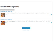 Tablet Screenshot of dalailama-biography.blogspot.com