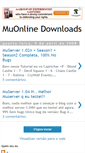 Mobile Screenshot of muonlinedown.blogspot.com