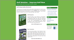 Desktop Screenshot of golfsolution.blogspot.com