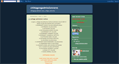 Desktop Screenshot of chittagongadmissionnews.blogspot.com