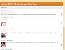 Tablet Screenshot of naturacosmeticosbymarulanzos.blogspot.com