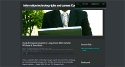 Desktop Screenshot of information-technology-job-careers.blogspot.com